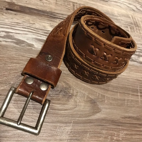 Buckle Other - Buckle men’s 36 brown leather belt lace x detail